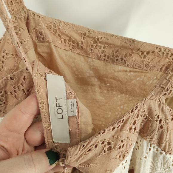 LOFT | eyelet fit & flare dress - Picture 4 of 5